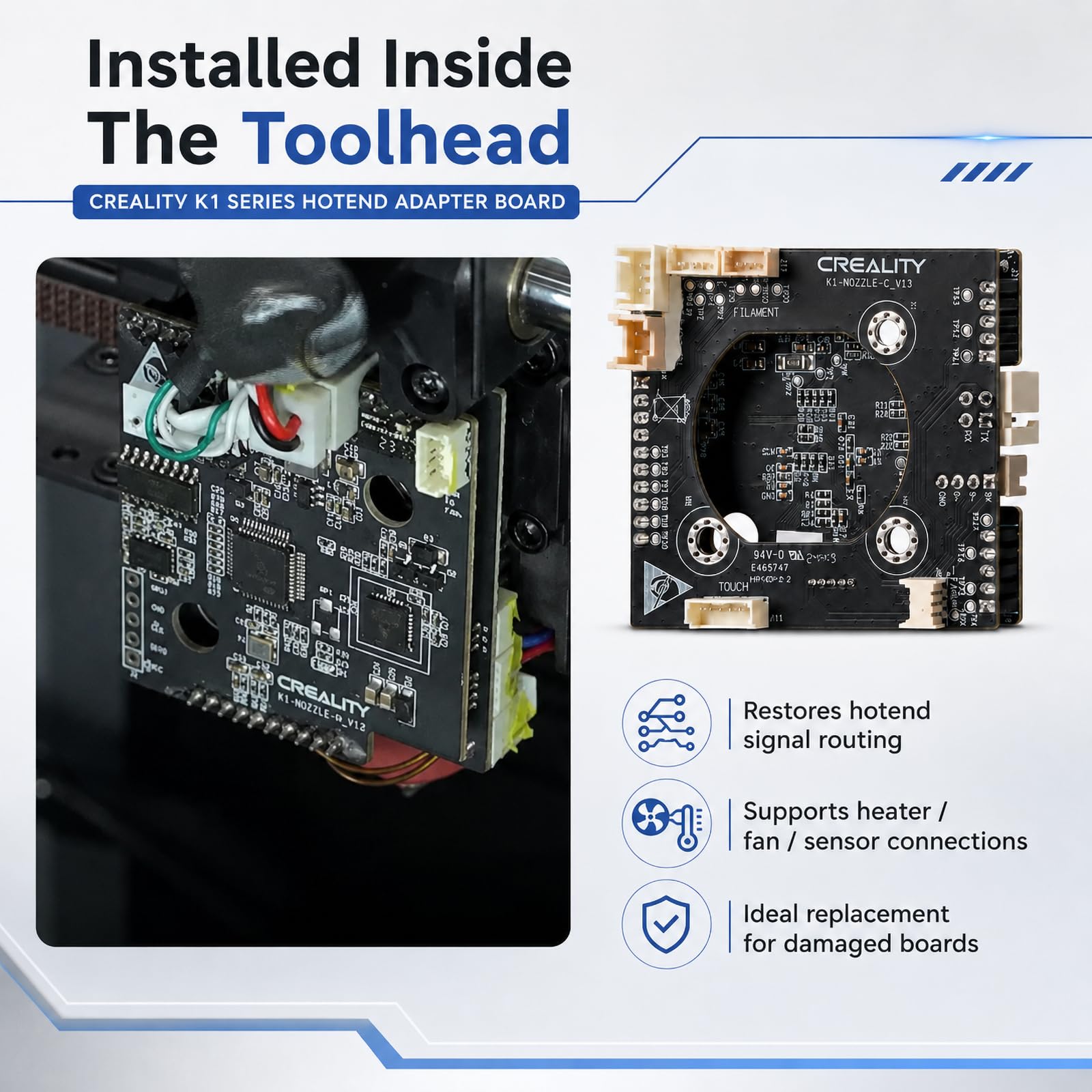 Amazon.co.jp: Creality K1C オリジナル PCBA K1 Max T9 GD32F303CBT6